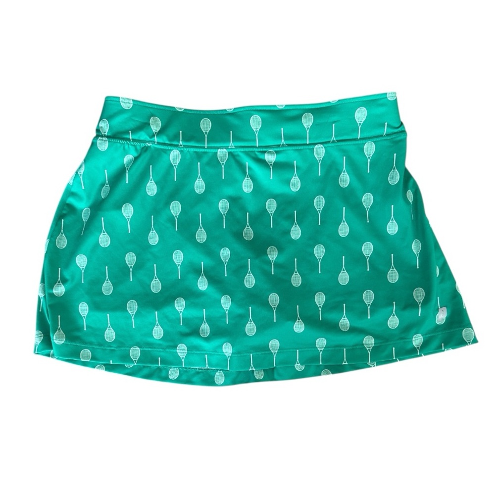 Prince Women's Tennis Skort Size Medium Green Tennis Racket Pattern